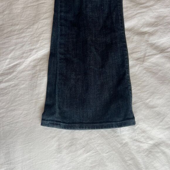 GAP Flare Jeans Women’s size 8C Curvy Stretch Dark Wash Vintage Y2K Mid-Rise - Picture 9 of 12
